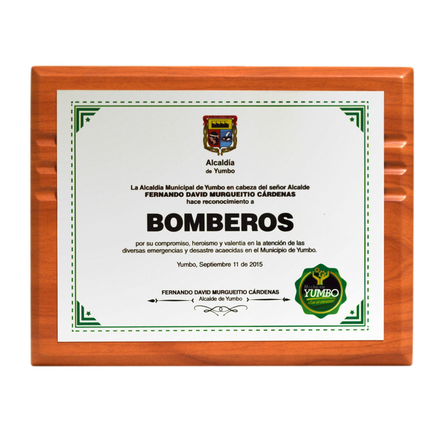 placas conmemorativas para toda ocasión