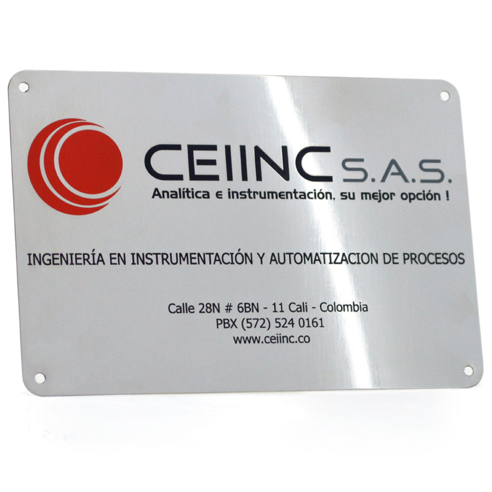 Placas identificativas estándar - Placas de identificación y